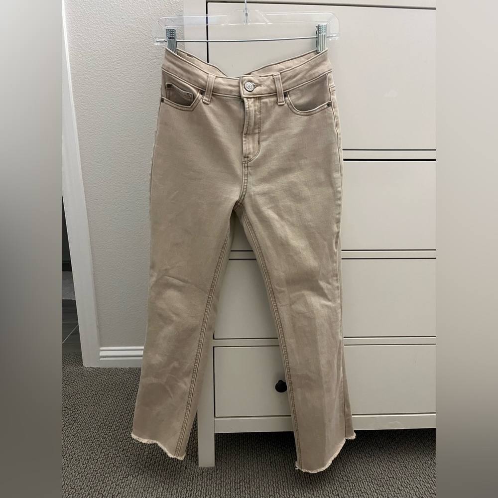 High rise Khakis Flares